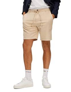 SELECTED HOMME Herren Slhregular-brody Linen Shorts Noos, Incense/Detail:mixed W. Oatmeal, XXL von SELECTED HOMME
