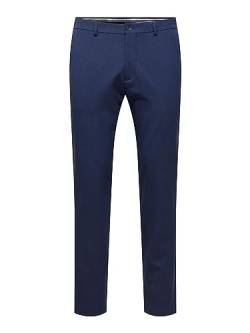 SELECTED HOMME Herren Slhslim-dave 175 Struc Trs Flex B Noos Stoffhose, Blue Sapphire, 33W / 34L EU von SELECTED HOMME