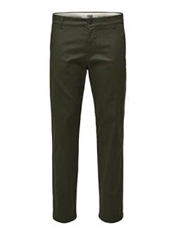 SELECTED HOMME Herren Slhstraight-stoke 196 Flex Pants W Noos Chino, Forest Night, 29W / 32L EU von SELECTED HOMME