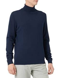 SELECTED HOMME Herren Slhtown Merino Coolmax Knit Roll B Noos Pullover, Navy Blazer, XXL EU von SELECTED HOMME