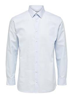 SELECTED HOMME Men's SLHREGETHAN Shirt LS Classic B NOOS Hemd, Light Blue, XL von SELECTED HOMME