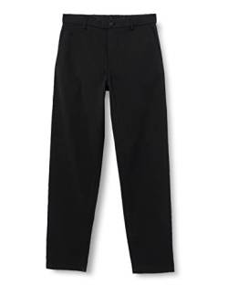 SELECTED HOMME Men's SLHSLIMTAPERED-York Pants W NOOS Chino, Black/Detail:Structured, 31/32 von SELECTED HOMME