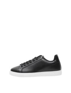 SELETED HOMME Herren SLHEVAN New Leather NOOS O Sneaker, Black, 41 EU von SELECTED HOMME