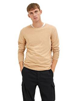 SELETED HOMME Men's SLHROME LS Knit Crew Neck B NOOS Pullover, Lattè/Detail:Melange, XXL von SELECTED HOMME