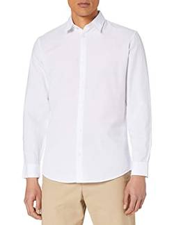 Selected Homme Herren SLHSLIMNEW-Linen Shirt LS W NOOS Hemd, White, XL von SELECTED HOMME