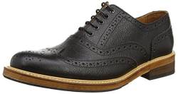 SELECTED Herren Shbrook Leather Shoe Id Brogue Schnürhalbschuhe, Schwarz (Black), 42 von SELECTED