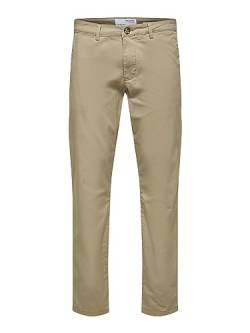 SELECTED HOMME Herren Slhslim-new Miles 175 Flex Pants W N, Greige, 34W / 32L von SELETED HOMME