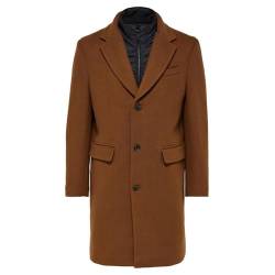 SELETED HOMME Herren SLHJOSEPH Wool Coat NOOS Langmantel, Beige, L von SELETED HOMME