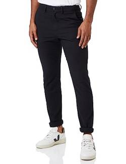 SELETED HOMME Herren SLHSLIM-Miles 175 Brushed Pants W NOOS Hose, Black/Detail:Structure, 31W x 34L von SELETED HOMME