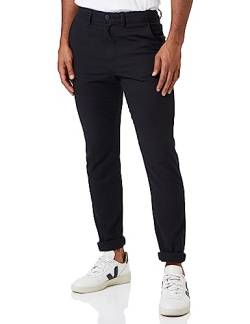 SELETED HOMME Herren SLHSLIM-Miles 175 Brushed Pants W NOOS Hose, Black/Detail:Structure, 36W x 32L von SELETED HOMME
