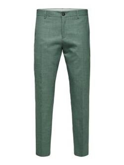 SELETED HOMME Herren SLHSLIM-Oasis Linen TRS NOOS Anzughose, Light Green Melange, 38 von SELECTED FEMME