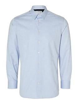 SELETED HOMME Herren SLHSLIMSOHO-Detail Shirt LS NOOS Hemd, Cashmere Blue, Medium von SELETED HOMME