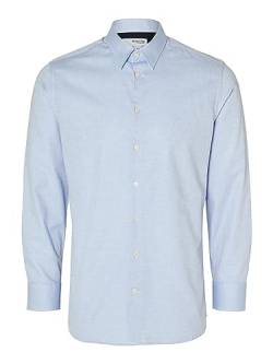 SELETED HOMME Herren SLHSLIMSOHO-Detail Shirt LS NOOS Hemd, Cashmere Blue, S von SELETED HOMME