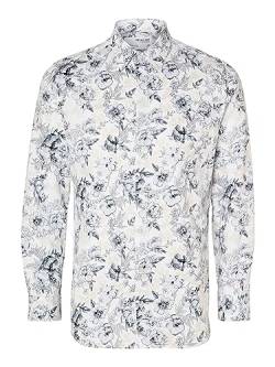 SELETED HOMME Herren SLHSLIMSOHO-Ethan Shirt LS NOOS Hemd, Bright White/AOP:Big AOP, L von SELETED HOMME