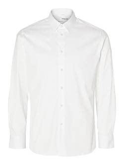 SELETED HOMME Herren SLHSLIMTRAVEL Shirt NOOS Hemd, Bright White, Medium von SELETED HOMME