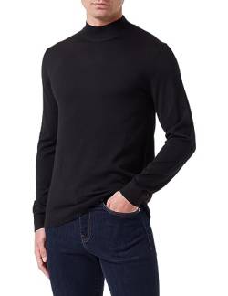 SELETED HOMME Herren SLHTOWN Merino Coolmax Knit Mock B NOOS Pullover, Black, X-Large von SELETED HOMME