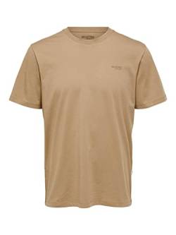 SELETED HOMME Men's SLHASPEN Logo SS O-Neck Tee W NOOS T-Shirt, Kelp, S von SELETED HOMME