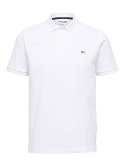 SELETED HOMME Men's SLHDANTE SS Polo W NOOS T-Shirt, Bright White, XXL von SELETED HOMME