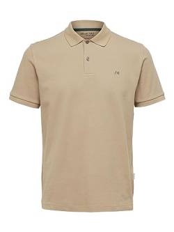 SELETED HOMME Men's SLHDANTE SS Polo W NOOS T-Shirt, Kelp, L von SELETED HOMME