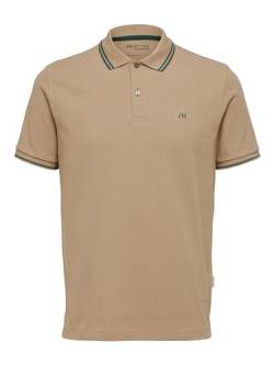 SELETED HOMME Men's SLHDANTE Sport SS Polo W NOOS T-Shirt, Kelp, XXL von SELETED HOMME