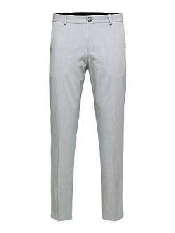 SELETED HOMME Men's SLHSLIM-Liam TRS Flex B NOOS Hose, Light Grey Melange, 48 von SELETED HOMME