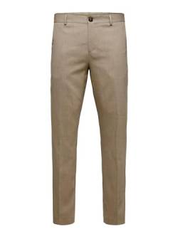 SELETED HOMME Men's SLHSLIM-Neil TRS B NOOS Anzughose, Sand, 102 von SELETED HOMME