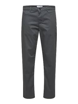 SELETED HOMME Men's SLHSTRAIGHT-New Miles 196 Flex Pants W N Chino, Dark Shadow, 34/34 von SELECTED HOMME