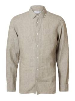 Slhregkylian-Linen Shirt Ls Classic Noos von SELETED HOMME
