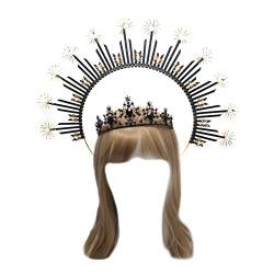 Damen-Stirnband, DIY-Material, Tasche, Haarband, Party-Kostüm, Vintage-Kirchen-Kopfschmuck, weibliches Haar-Accessoire, Damen-Stirnband, sportlich von SELiLe