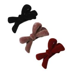 Elegante Haarspangen, Perlen, Schleife, Haarspange, zarte Haarspange für Mädchen und Frauen, modischer Haarschmuck, tragbare Haarnadel, 3 Stück von SELiLe