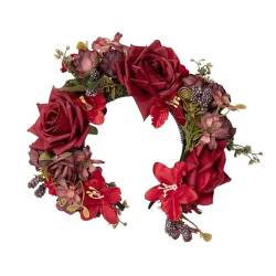 Ethnisches Blumen-Stirnband, modisch, floral, trendig, Haarschmuck für Partys, Brautblumen von SELiLe