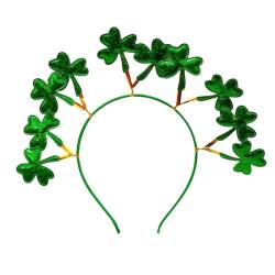 Haarband mit irischen Pailletten, Kleeblatt, Patrick's Day, Haarreif für Damen, Weihnachten, glänzendes Haarband für Festival, Fotografie, Patrick's Day von SELiLe