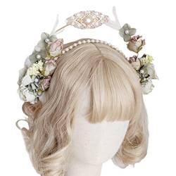 Haarreif für Hochzeit, Party, Braut, dünne Seitenkronen, doppellagige Kronen für Mädchen, Cosplay, Haarschmuck, Stirnbänder für Hochzeit, Stirnbänder für Frauen, Fotografieren, Stirnbänder mit von SELiLe