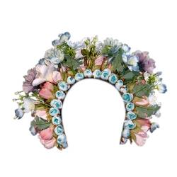 Haarschmuck mit chinesischer Blume, eleganter Damen-Kopfschmuck, schönes Blumenhaarband, für Hochzeit, Festival, Hochzeit, Festival, Stirnband von SELiLe