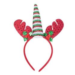 Party Stirnband Pelzigen Weihnachtsbaum Kopfbedeckung Glitzer Haar Hoop Für Halloween Weihnachten Kopfschmuck Party Supplies Weihnachten Stirnbänder Rentier von SELiLe