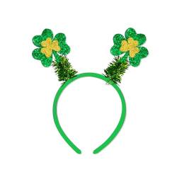 Patricks Day Stirnband für Erwachsene, glänzendes Glitzer-Puder, irische Pailletten, Festival, Party, Haarreif für Teenager, Kopfbedeckung, Pailletten, Stirnbänder für Mädchen, grüne Pailletten, von SELiLe