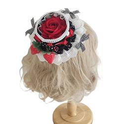 Schöne Erdbeer-Haarspange für Mädchen, Frühlings-Haarspangen für Teenager, Erwachsene, bunte Pferdeschwanz-Haarnadel, Blumen-Haarnadel, Blumen-Haarnadel für Frauen, Blumen-Haarnadeln für Frauen, von SELiLe