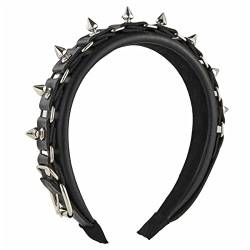 Stachel-Stirnband, Gothic-Stil, Nieten-Stirnband, Rock-Stirnband für Herren, Punk-Stirnband, Steampunk-Leder, Nieten-Stirnband von SELiLe