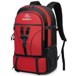 SEMSTY Wanderrucksack, 30L/40L/50L erweiterbarer Wanderrucksack für Damen und Herren, Reise-Camping-Rucksack, Fluggenehmigt von SEMSTY