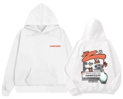 SENCOTEL ENHYPEN Kpop Hoodies Herren World Tour Hip Hop Hoody Pullover Damen Manifest EN Fans ENGENE Pullover Sweatshirts, Weißes Manifest, 36 von SENCOTEL