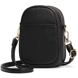 SENDEFN Handy Umhängetasche Damen, Leder Handytasche zum Umhängen Geldbörse Damen, Brieftasche mit Verstellbar Abnehmbar Schultergurt, Crossbody Schultertasche für Frauen Mädchen von SENDEFN