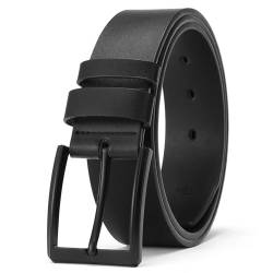 SENDEFN Ledergürtel Herren, Gürtel Herren 38 mm Breit, Gürtel für Herren Jeans und Business Anzug mit Geschenkbox Belt von SENDEFN