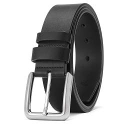 SENDEFN Ledergürtel Herren, Gürtel Herren 38 mm Breit, Gürtel für Herren Jeans und Business Anzug mit Geschenkbox Belt von SENDEFN