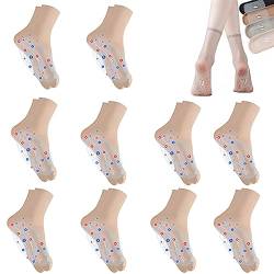 SENGHUI Pearlmoon Tomaline Ionic Body Shaping Stretch Socken,Gesundheitssocken (10 PAAR Hautton), 35-40 von SENGHUI