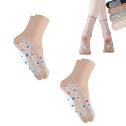 SENGHUI Pearlmoon Tomaline Ionic Body Shaping Stretch Socken,Gesundheitssocken (2 PAAR Hautton), 35-40 von SENGHUI