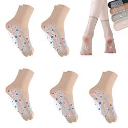 SENGHUI Pearlmoon Tomaline Ionic Body Shaping Stretch Socken,Gesundheitssocken (5 PAAR Hautton), 35-40 von SENGHUI