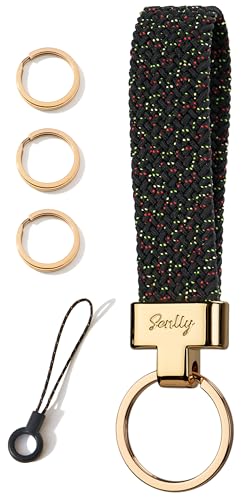 SENLLY Auto Schlüsselanhänger, Elastisch Schlüsselhalter, Universal Schlüsselband für Autoschlüssel von SENLLY
