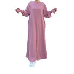 SENNVF Muslimisches zweiteiliges Gebetskleid für Frauen Abaya Kleid Islamisches zweilagiges Hijab Maxi Full Cover Gebetskleidung Dubai Türkei Kaftan Frauen Kleid von SENNVF