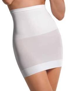 SENSI' Shapewear Damen Miederrock HOHE Taille Unterrock Seamless Mikrofaser nahtlos atmungsaktiv antibakteriell ECO Made in Italy XS S/M M/L L/XL SCHWARZ Weiss BEIGE von SENSI'