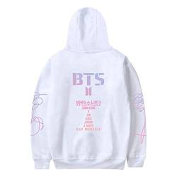 SERAPHY Unisex KPOP Kapuzenpullover Sweatshirts Pullover für Army Suga Jimin Jin Jung Jook J-Hope Rap-Monster V Weiß S von SERAPHY